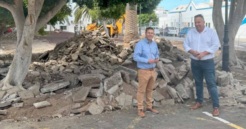 El Ayuntamiento de Pájara inicia la construcción de una nueva zona verde en La Lajita