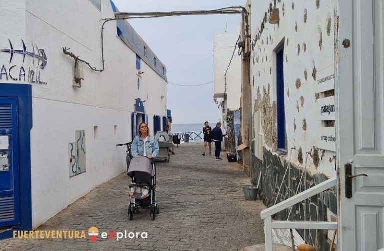 Il tradizionale vicolo di El Cotillo nel centro della città