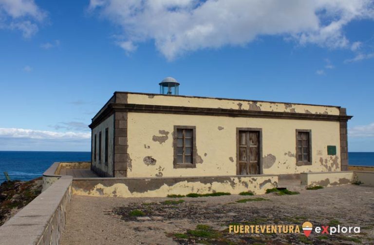 Parte superiore del faro di Punta Martino sull'Isola di Lobos