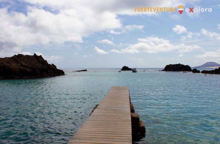 Passerella di legno sull'isola di Lobos