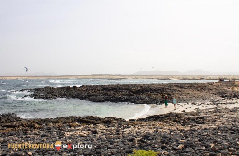 Piccola spiaggia nei dintorni di Faro del Toston Costa de El Cotillo