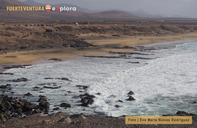 Piedra Playa o Playa Castillo en la costa de Fuerteventura