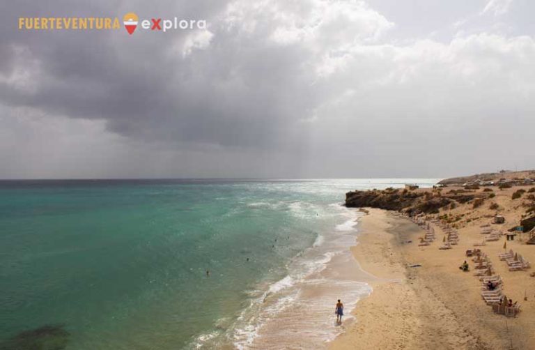 Playa Esmeralda en sección norte en Costa Calma