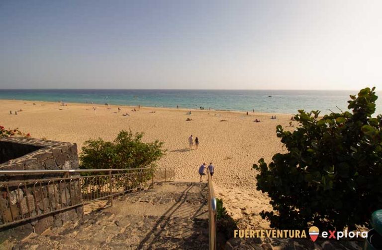 Scale per la spiaggia nel centro di Morro Jable