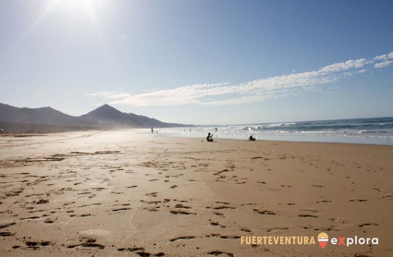 Spiaggia di Cofete con bagnanti